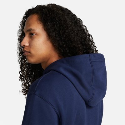 Bluza Nike męska kangurka granatowa z nadrukiem sportowa