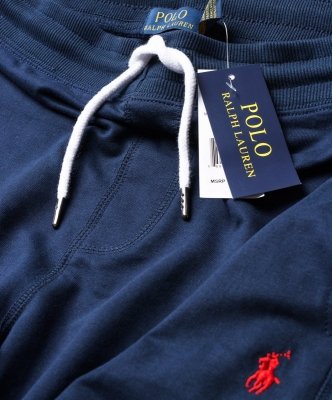 Spodenki Ralph Lauren szorty męskie granatowe małe logo bawełniane