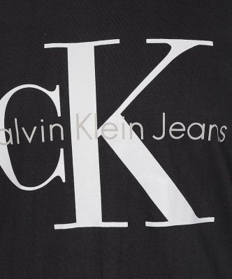T-shirt koszulka Calvin Klein Jeans męska z okrągłym dekoldem grafitowa