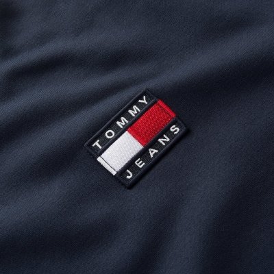 Bluza Tommy Jeans męska granatowa logo bawełniana