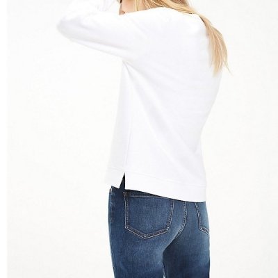 Bluza Tommy Hilfiger damska małe logo biała 