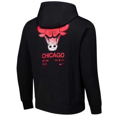 Bluza Nike Chicago Bulls męska kangurka czarna z nadrukiem