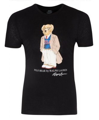 T-shirt Polo Ralph Lauren koszulka damska czarna duże logo