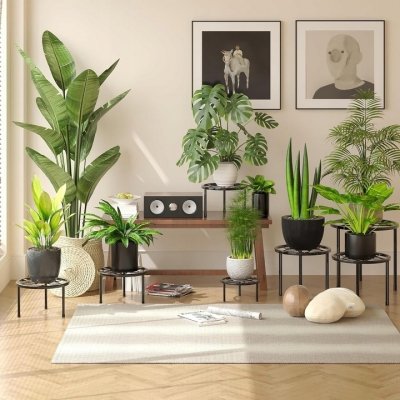 Stojak metalowy na kwiaty i doniczki 5-elementowy kwietnik