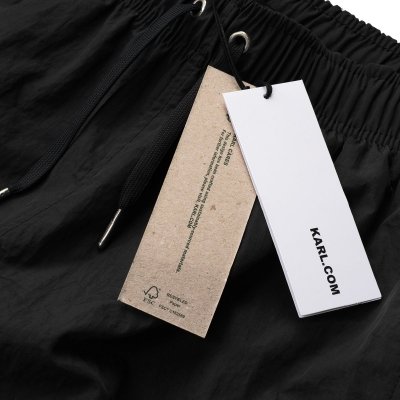 Spodenki Karl Lagerfeld szorty męskie czarne małe logo