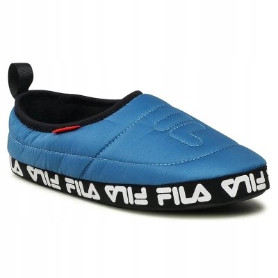 Męskie klapki kapcie Fila domowe niebieskie