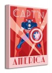 Marvel Deco (Captain America) - Obraz na płótnie