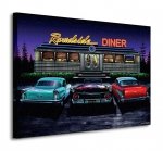 Obraz do salonu - Roadside Diner - 80x60cm 