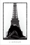 L&#039;amour (Eiffel Tower Lovers) - plakat