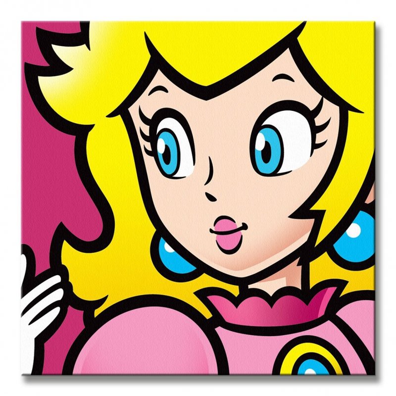 Super Mario (Peach) Obraz na płótnie Obrazy dla Dzieci Obrazy na