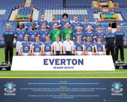 Everton Team Photo 12/13 - plakat
