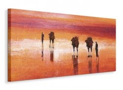 Camels, Chalbi Desert, Kenya - Obraz na płótnie