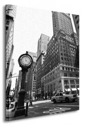 New York, zegar - Obraz na płótnie