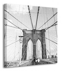 Obraz na płótnie  Brooklyn Bridge, New York - 40x40 cm