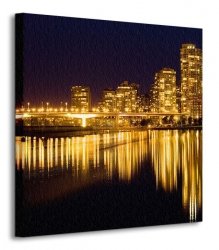 Obraz na płótnie  Golden Vancouver - 40x40 cm