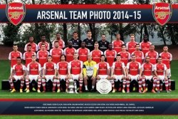 Arsenal Londyn Zdjęcie Drużynowe 14/15 - plakat