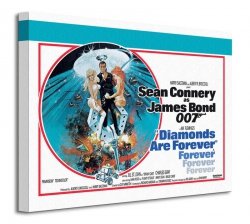 James Bond (Diamonds Are Forever - Circle) - Obraz na płótnie