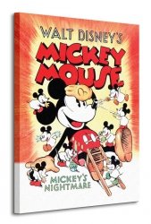 Mickey Mouse (Mickey&#039;s Nightmare) - Obraz na płótnie