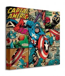 Marvel (Captain America Squares) - Obraz na płótnie