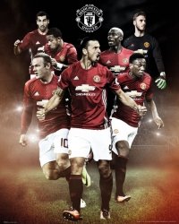 Manchester United Zawodnicy 16/17 - plakat