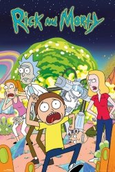 Rick and Morty Bohaterowie - plakat z serialu