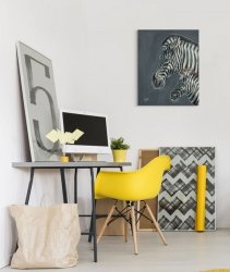 Obraz na ścianę - Z is for Zebra - 40x50 cm
