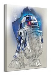 Obraz do salonu - Star Wars: Ostatni Jedi (R2-D2 Brushstroke) - 60x80 cm