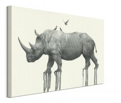 Majestic Rhinoceros - obraz na płótnie