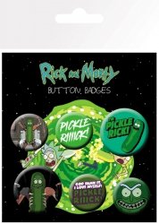 Rick and Morty Pickle Rick - przypinki