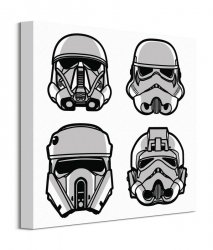 Star Wars Rogue One Helmets - obraz na płótnie