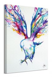 Kolorowy Ptak - obraz na płótnie