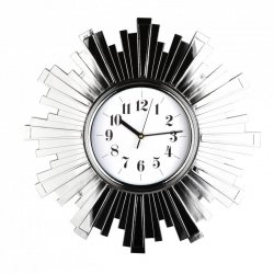 Zegar ścienny - Srebrny 50cm