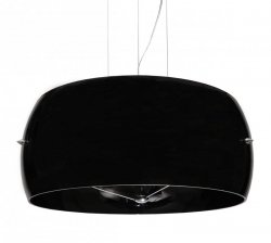 Lampa wisząca - Nowoczesna Czarna Stilio D50