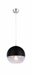 Lampa wisząca - Nowoczesna - Czarna - Veroni D20