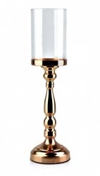 Świecznik - Lampion Chantal Gold - 12x42cm