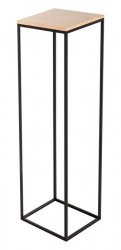 Kwietnik metalowy - Stojak wielofunkcyjny z blatem - 104x28cm