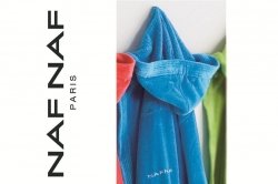 Szlafrok - Turkusowy - XL - NAF NAF - 100% Bawełna