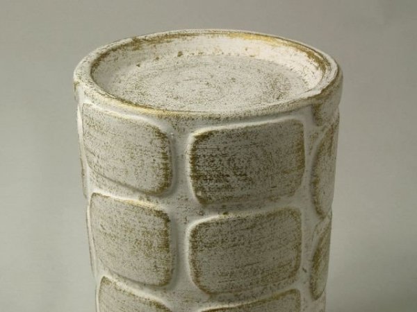 Świecznik - Biały - Ceramika - 10x19cm