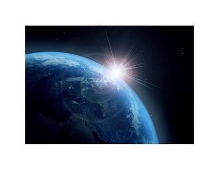 earth and sun - reprodukcja