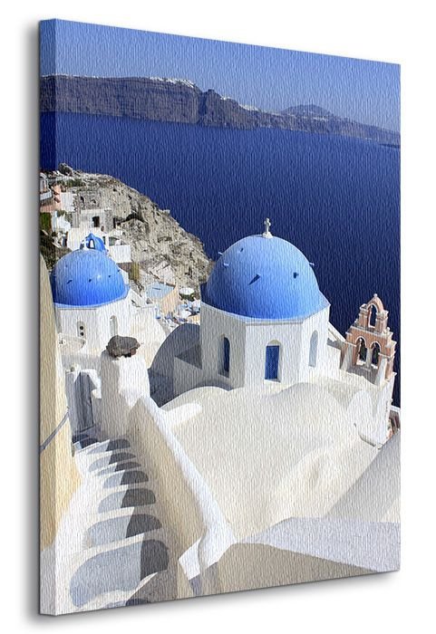 Obraz do salonu - Santorini - Grecja Cykady - 120x90cm