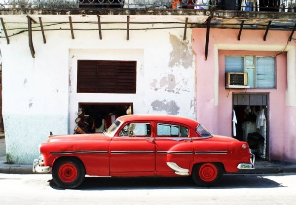 Fototapeta ścienna - Havana Cuba - cadillac - 366x254 cm