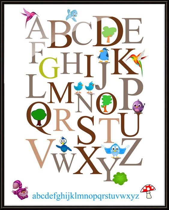Alfabet II - plakat