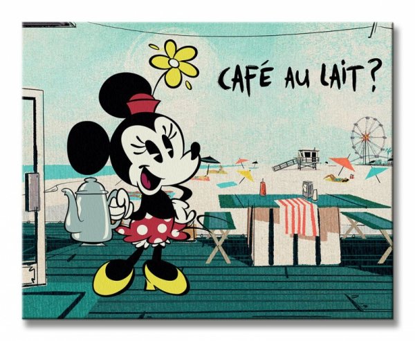 Cafe Au Lait - Obraz na płótnie