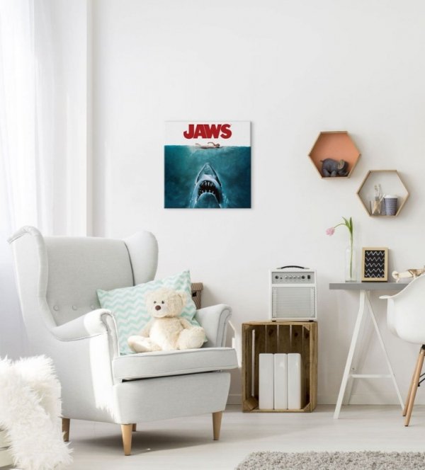 Jaws (One Sheet) - Obraz na płótnie