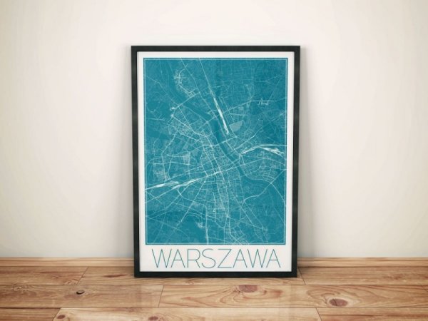 Warszawa - Niebieska mapa