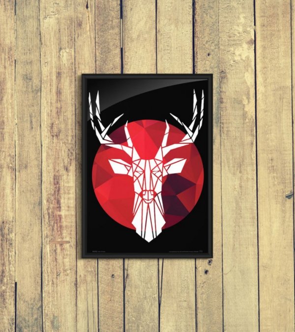 Deer - plakat  A4