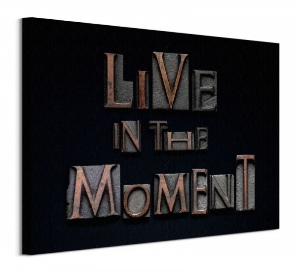 Live in the Moment - obraz na płótnie
