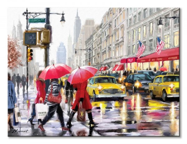 New York Shoppers - obraz na płótnie