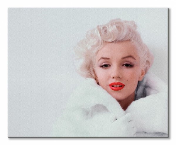 Marilyn Monroe w bieli - obraz na płótnie