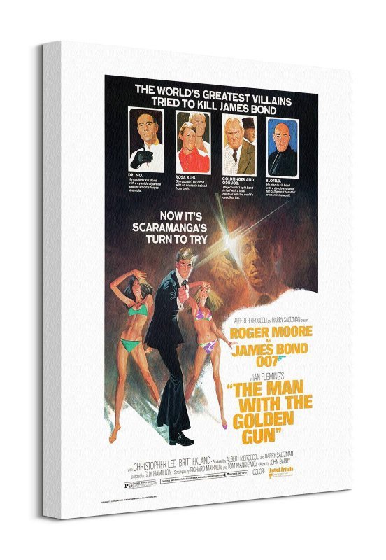 Obraz dla fana - James Bond Człowiek ze złotym pistoletem - 40x50 cm
